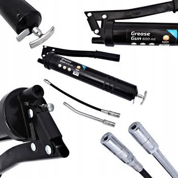 RUČNÍ MAZNICE / TUKOVNICE 600 ML + 2 KONCOVKY (PEVNÁ A FLEXIBILNÍ) UNIVERZÁLNÍ