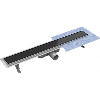 Odvodňovací žlab Besco Virgo OL-60-VBL černý, 60 x 62 x 600 mm