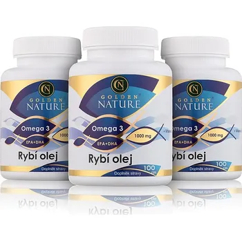 Přírodní produkt 2+1 Golden Nature Rybí olej (Omega 3) 300 cps