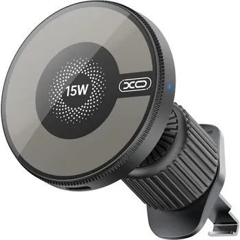 Telefonní příslušenství Držák XO CX025 do ventilační mřížky, bezdrát. nabíjení 15W Magsafe magnetický černý