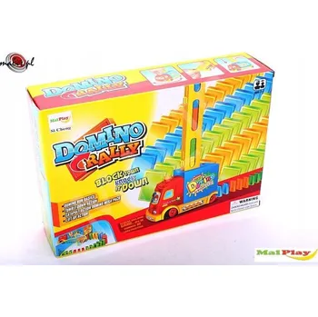 ostatní stavebnice ND21_101059 Domino Stavebnice 100 dílů + autíčko