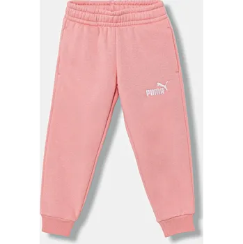 Dětská móda Dětské tepláky Puma ESS No. 1 Logo Sweatpants FL PS 684933 růžová 30X, vel. 122
