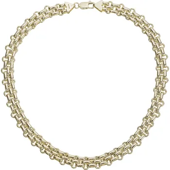 Náhrdelník Masivní náhrdelník z pozlacených článků 72088/91 Vybrat délku: 45 cm