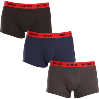 Boxerky 3PACK pánské boxerky HUGO vícebarevné (50469766 031) L Možnost vrácení zboží ZDARMA do 120 dnů!