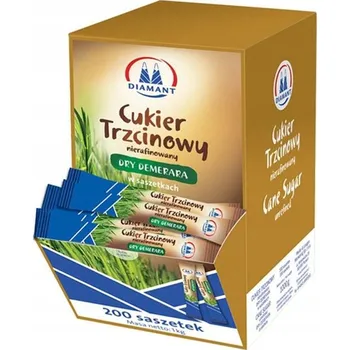 Cukr Diamant cukr v sáčcích hnědý 200 x 5 g 1 kg