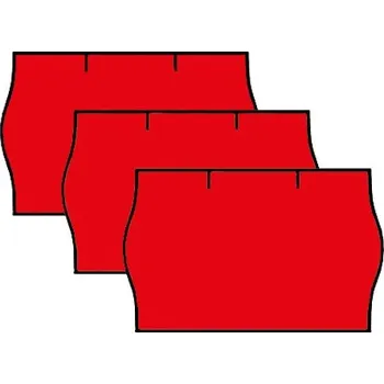 Samolepící etiketa Etikety 25x16 mm červené do kleští CONTACT