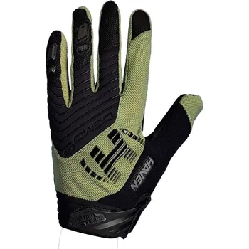 Cyklistické rukavice HAVEN Cyklistické rukavice dlouhoprsté - DEMO NEO LONG - zelená/černá M