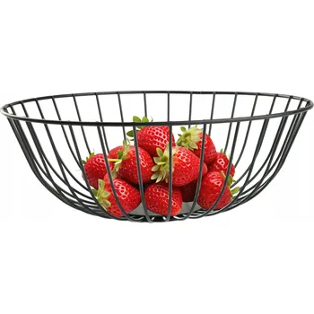 Obraz Kovový koš na ovoce černý