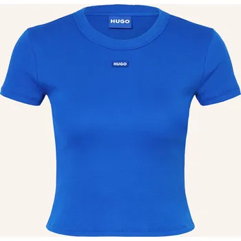 Hugo Dámské Cropped Tričko, modrá, 38