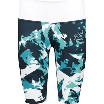 Dámské kalhoty Dámské legíny nad kolena premium ALTISPORT VOJ/ALW110LEG02 MODROBÍLÁ L