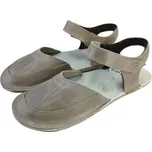 Dětské zateplené kožené barefoot boty MIROL hnědá 27