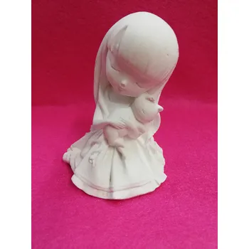 Odlitek k dalšímu tvoření - Děvčátko s kočičkou