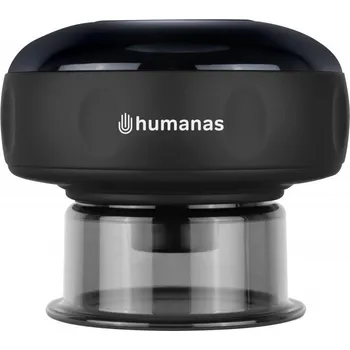 Masážní přístroj Humanas elektronická čínská baňkovací pomůcka BB01 Plus – černá HS4259