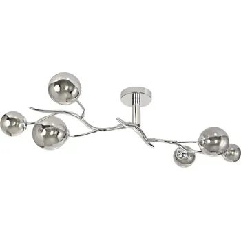 Brilagi - LED Přisazený lustr MISTEL 6xG9/3W/230V lesklý chrom/kouřová