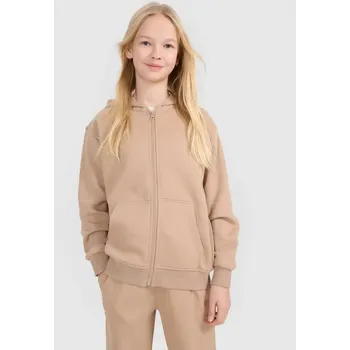 Dívčí mikina Dívčí mikina na zip 4F velikost 122 beige