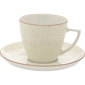 LUBIANA SADA ŠÁLEK 350 ml S PODŠÁLKEM PORCELÁN BOSS PUDROVÁ 6630U