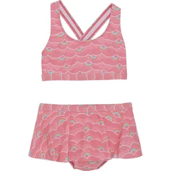 Dámské plavky Dvoudílné plavky COLOR KIDS Bikini W. frills & Skirt, AOP-5039-Plumeria - 140