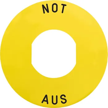 vypínač Štítek Nouzové odpojení,60mm,NJ