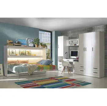 Dětský pokoj Domel Dětský pokoj Perfect 1 LED osvětlení: Bez LED osvětlení, Barevné provedení Domel: Bílá, Úchyty Domel: Bílé