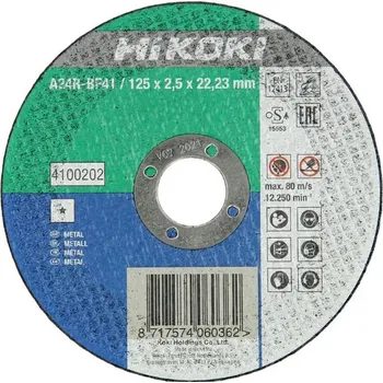 Řezný kotouč HiKOKI 4100202 Řezný kotouč na kov 125x22,23x2,5mm free_store_pickup