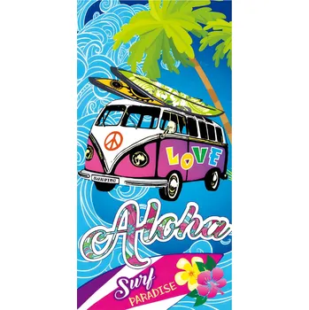 PLÁŽOVÁ OSUŠKA Z MIKROVLÁKNÁ ALOHA 100X180 CM VZOROVANÁ