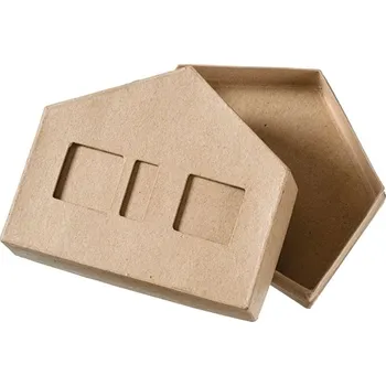 Barevný papír Efco Krabička k dotvoření PappArt - Domeček, 14x5x12 cm