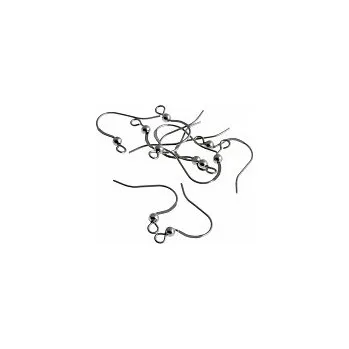 Materiál na výrobu šperku Afroháček z chirurgické oceli 316L (50 ks)