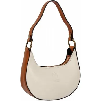 Kabelka Kožené kabelka klasická Vittoria Gotti béžová 536