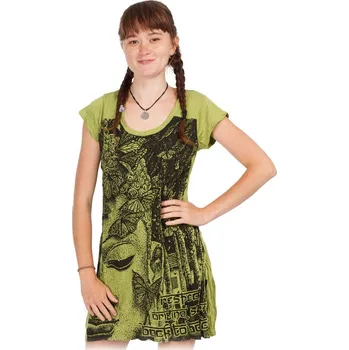 Dámská tunika Šaty (tunika) Sure Buddha's Butterflies Green, Sittar.cz S
