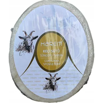 Mýdlo Turecké Mydło w Gąbce z KOZIM MLEKIEM 2v1 Mýdlo HAREM'S 135 g!