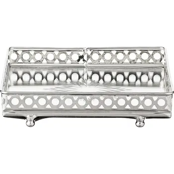 Lene Bjerre Beth stojan na ubrousky s hvězdou 17,5 x 17,5 x 3,5 cm stříbrný