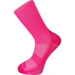 HAVEN Cyklistické ponožky klasické - STRUCTURE LONG 2PAK - růžová 42-43