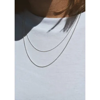 Souprava šperků NO MORE Double Layers Necklace Silver