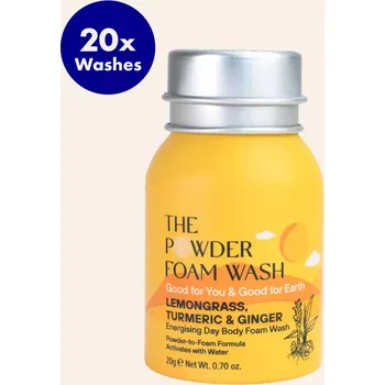 Sprchový gel The POWDER SHAMPOO Energising Body Foam Wash To Awaken Your Senses 20g MINI láhev