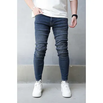Dámské džíny 2Y Premium Modré skinny fit džíny Indigo Form Velikost: 38