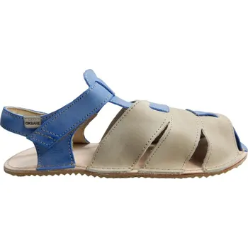 Chlapecké sandály Dětské kožené barefoot sandálky Palm/I modrá 33