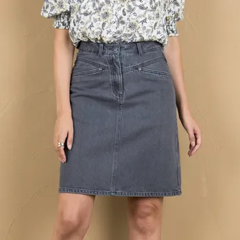 Dámská sukně Džínová sukně šedá 38