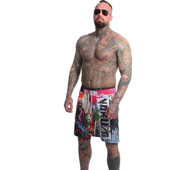 Pánské plavky PLAVECKÉ ŠORTKY SE SÍTOVINO YAKUZA - 015