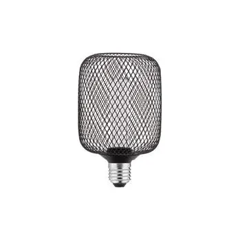 Žárovka GTV LED SVĚTELNÝ ZDROJ, MŘÍŽKA,C100, E27, 3,5W, 120lm, 1800K, AC220-240V, 320°, černá