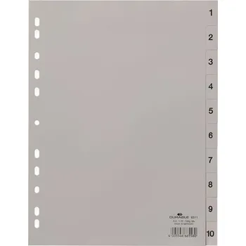 Plastový rozlišovač Durable A4 šedý