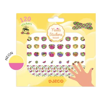 Hračka DJECO Samolepky na nehty - Ovoce