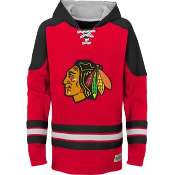 Chlapecká mikina Outerstuff Dětská Mikina Chicago Blackhawks NHL Legendary Pullover Velikost: Dětské XL (14 - 16 let)