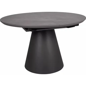 STŮL ANGEL II ŠEDÝ MRAMOROVÝ EFEKT/ČERNÁ 120(160)X120