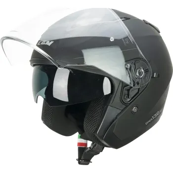 Helma na motorku PŘILBA CGM 136A DNA, ČERNÁ MATNÁ