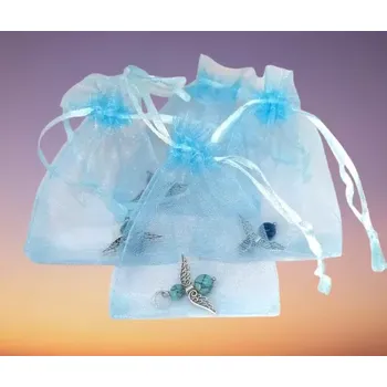 Přírodní kámen Andělíčci z modrého minerálu – balení 10 ks jako dárek nebo talisman (vhodné jako dárky na různé příležitosti)