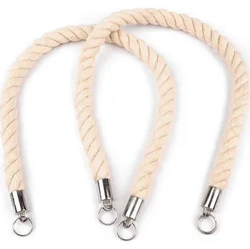 Bavlněná ucha na tašky délka 70 cm - 2ks Barva: režná sv.