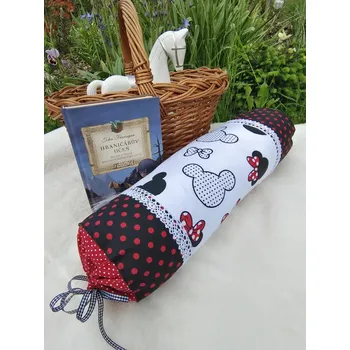 Povlak na dekorativní polštářek Podhlavník - pro holčičku - Minnie Mause