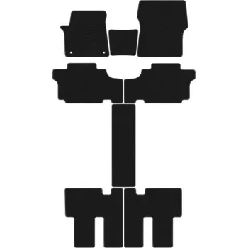 autokoberec Velurové autokoberce Edecor sada 8 dílů