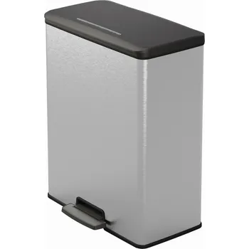 Odpadkový koš Curver Deco Bin Duo 01129-C70 26 l + 26 l stříbrný