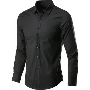 Pánská košile Pánská košile s dlouhým rukávem ve formálním slim střihu Velikost: L, Barva (Varianta): Long sleeve shirt Black